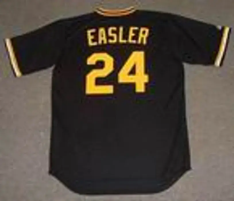 MIKE EASLER Pittsburgh Pirates 1982 Majestic Cooperstown Throwback Baseball Jersey 