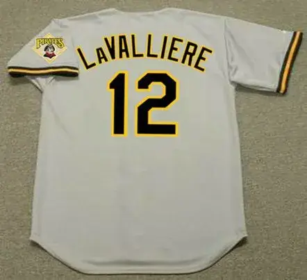 MIKE LaVALLIERE Pittsburgh Pirates 1992 Majestic Throwback Away Baseball Jersey 