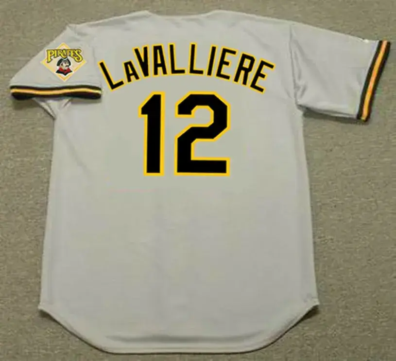 MIKE LaVALLIERE Pittsburgh Pirates 1992 Majestic Throwback Away Baseball Jersey 