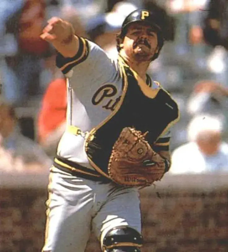 MIKE LaVALLIERE Pittsburgh Pirates 1992 Majestic Throwback Away Baseball Jersey 
