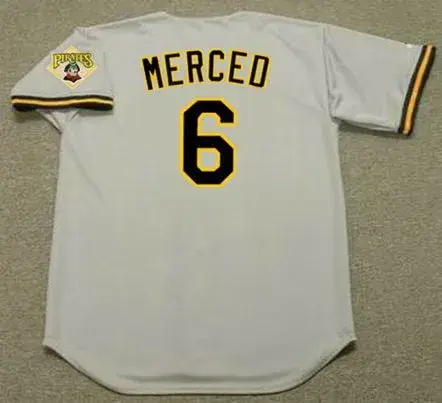 ORLANDO MERCED Pittsburgh Pirates 1992 Majestic Throwback Away Baseball Jersey 
