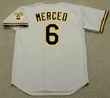 ORLANDO MERCED Pittsburgh Pirates 1992 Majestic Throwback Away Baseball Jersey 
