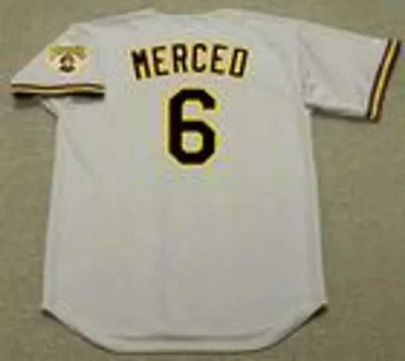 ORLANDO MERCED Pittsburgh Pirates 1992 Majestic Throwback Away Baseball Jersey 