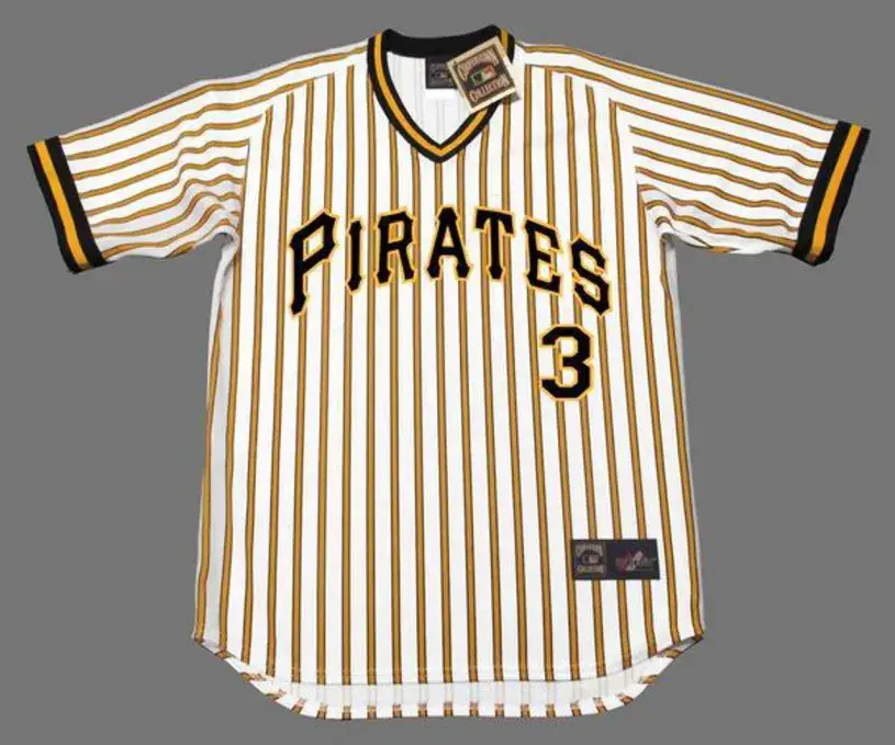 PHIL GARNER Pittsburgh Pirates 1978 Majestic Cooperstown Home Baseball Jersey