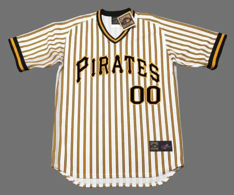 PITTSBURGH PIRATES 1978 Majestic Cooperstown Throwback Home Jersey Customized “Any Name & Number(s)”