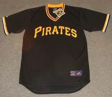 PITTSBURGH PIRATES 1980’s Majestic Cooperstown Throwback Away Jersey