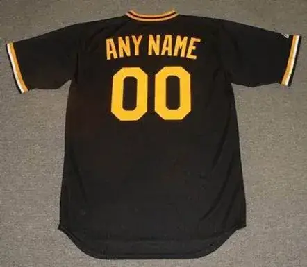 PITTSBURGH PIRATES 1980’s Majestic Throwback Jersey Customized “Any Name & Number(s)” 