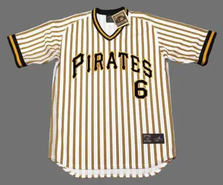 RENNIE STENNETT Pittsburgh Pirates 1978 Majestic Cooperstown Home Baseball Jersey
