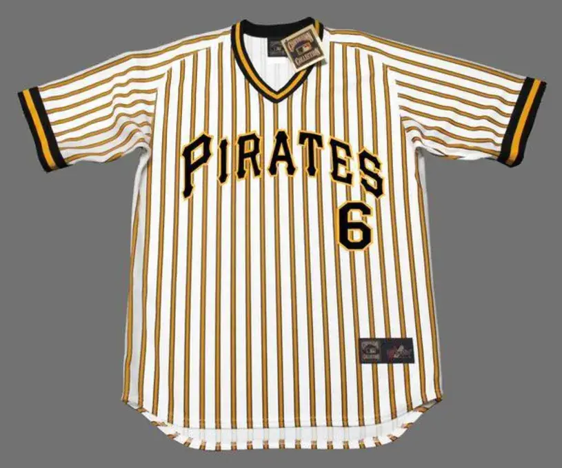 RENNIE STENNETT Pittsburgh Pirates 1978 Majestic Cooperstown Home Baseball Jersey