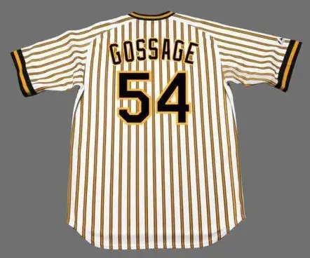 RICH GOSSAGE Pittsburgh Pirates 1977 Majestic Cooperstown Home Baseball Jersey 
