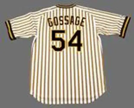 RICH GOSSAGE Pittsburgh Pirates 1977 Majestic Cooperstown Home Baseball Jersey 