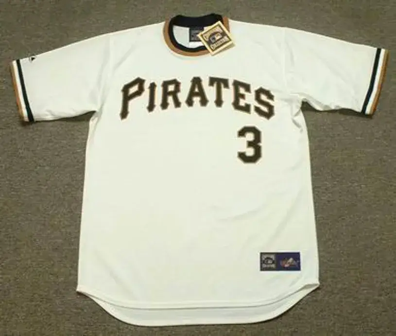 RICHIE HEBNER Pittsburgh Pirates 1974 Majestic Cooperstown Throwback Baseball Jersey