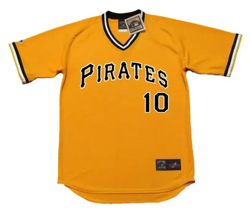 RICHIE HEBNER Pittsburgh Pirates 1982 Majestic Cooperstown Home Baseball Jersey