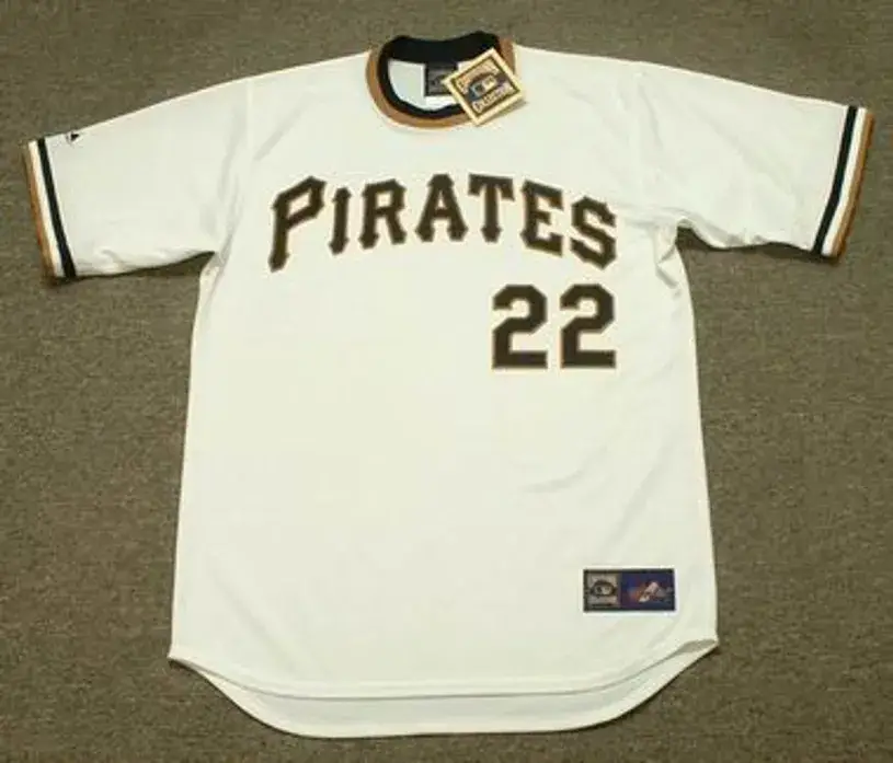 RICHIE ZISK Pittsburgh Pirates 1974 Majestic Cooperstown Throwback Baseball Jersey