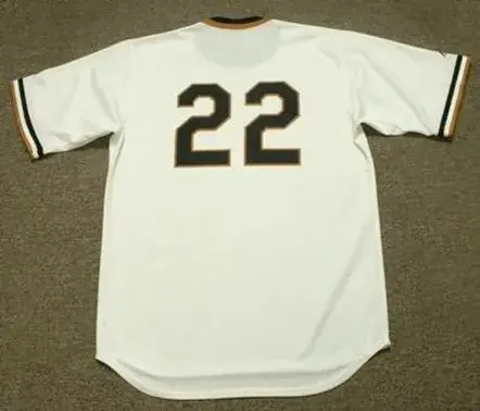 RICHIE ZISK Pittsburgh Pirates 1974 Majestic Cooperstown Throwback Baseball Jersey 