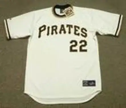 RICHIE ZISK Pittsburgh Pirates 1974 Majestic Cooperstown Throwback Baseball Jersey 