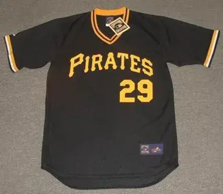 RICK RHODEN Pittsburgh Pirates 1982 Majestic Cooperstown Throwback Baseball Jersey