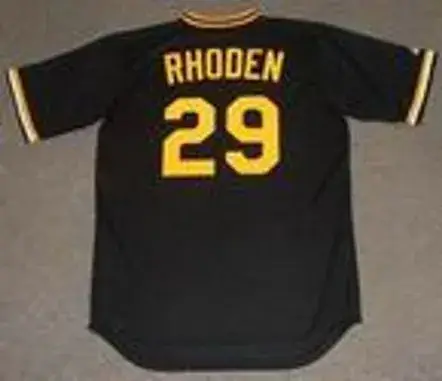 RICK RHODEN Pittsburgh Pirates 1982 Majestic Cooperstown Throwback Baseball Jersey 