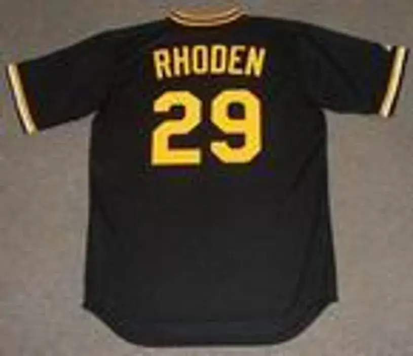 RICK RHODEN Pittsburgh Pirates 1982 Majestic Cooperstown Throwback Baseball Jersey 