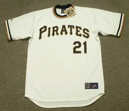 ROBERTO CLEMENTE Pittsburgh Pirates 1971 Home Majestic Baseball Throwback Jersey 
