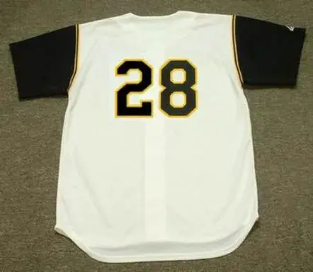 STEVE BLASS Pittsburgh Pirates 1966 Home Majestic Baseball Throwback Jersey