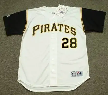 STEVE BLASS Pittsburgh Pirates 1966 Home Majestic Baseball Throwback Jersey 