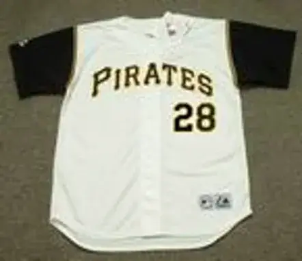 STEVE BLASS Pittsburgh Pirates 1966 Home Majestic Baseball Throwback Jersey 