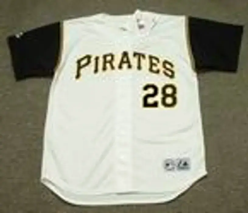 STEVE BLASS Pittsburgh Pirates 1966 Home Majestic Baseball Throwback Jersey 