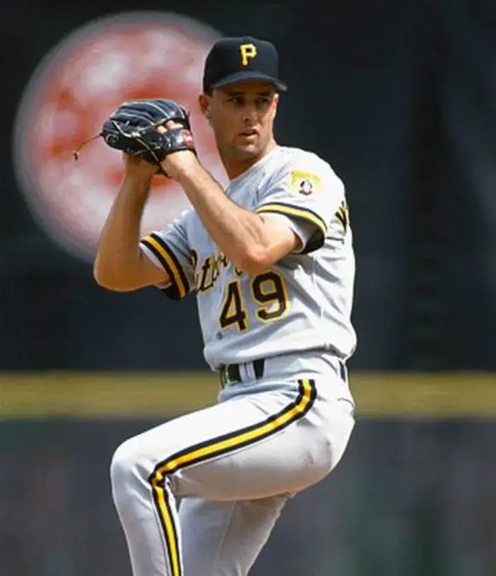 TIM WAKEFIELD Pittsburgh Pirates 1992 Majestic Throwback Away Baseball Jersey 