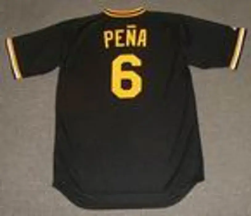 TONY PENA Pittsburgh Pirates 1982 Majestic Cooperstown Throwback Baseball Jersey 