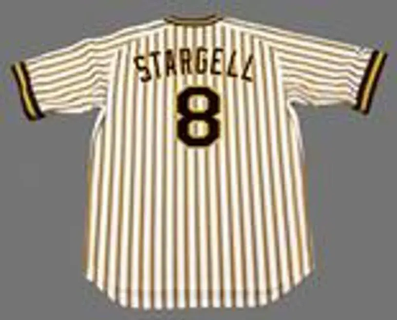 WILLIE STARGELL Pittsburgh Pirates 1978 Majestic Cooperstown Home Baseball Jersey 