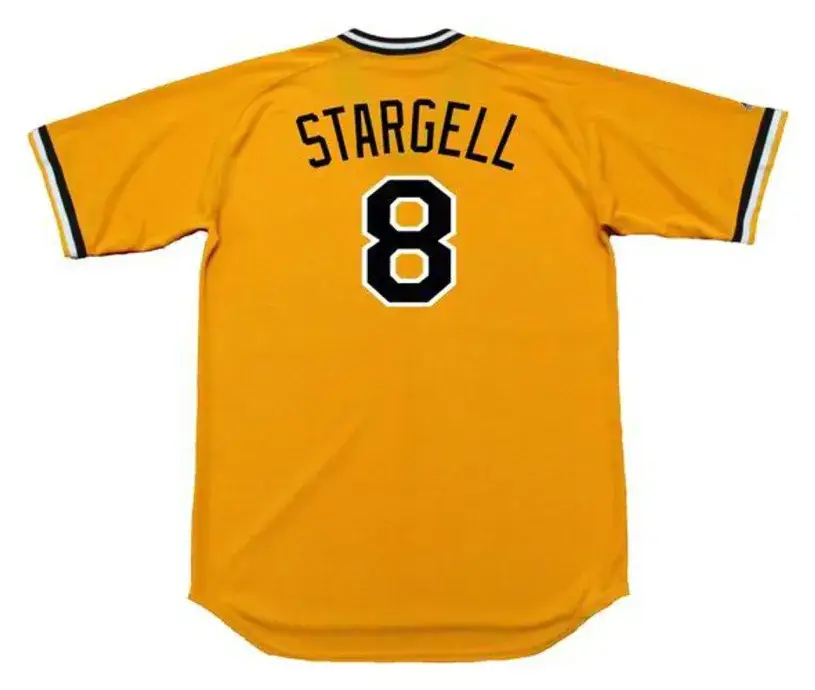 WILLIE STARGELL Pittsburgh Pirates 1979 Majestic Cooperstown Home Baseball Jersey 