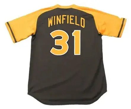 DAVE WINFIELD San Diego Padres 1979 Away Majestic Baseball Throwback Jersey