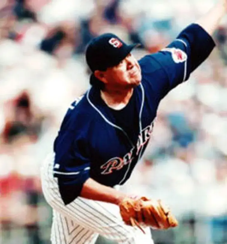 FERNANDO VALENZUELA San Diego Padres 1997 Majestic Throwback Alternate Jersey 