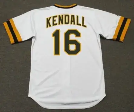 FRED KENDALL San Diego Padres 1974 Majestic Cooperstown Home Baseball Jersey 