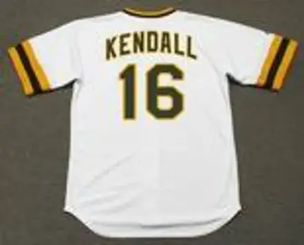 FRED KENDALL San Diego Padres 1974 Majestic Cooperstown Home Baseball Jersey 