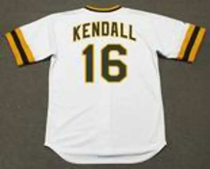 FRED KENDALL San Diego Padres 1974 Majestic Cooperstown Home Baseball Jersey 