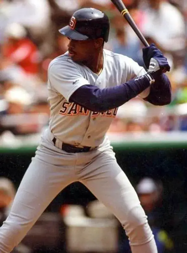 FRED McGRIFF San Diego Padres 1992 Away Majestic Baseball Throwback Jersey 