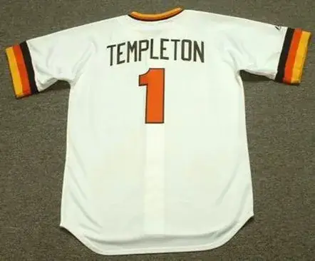 GARRY TEMPLETON San Diego Padres 1984 Majestic Throwback Home Baseball Jersey 