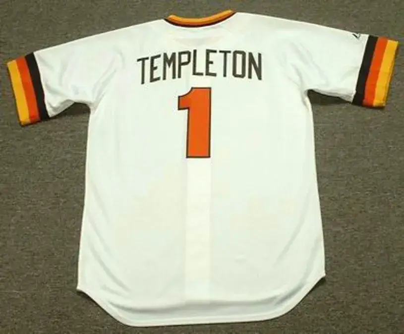 GARRY TEMPLETON San Diego Padres 1984 Majestic Throwback Home Baseball Jersey 