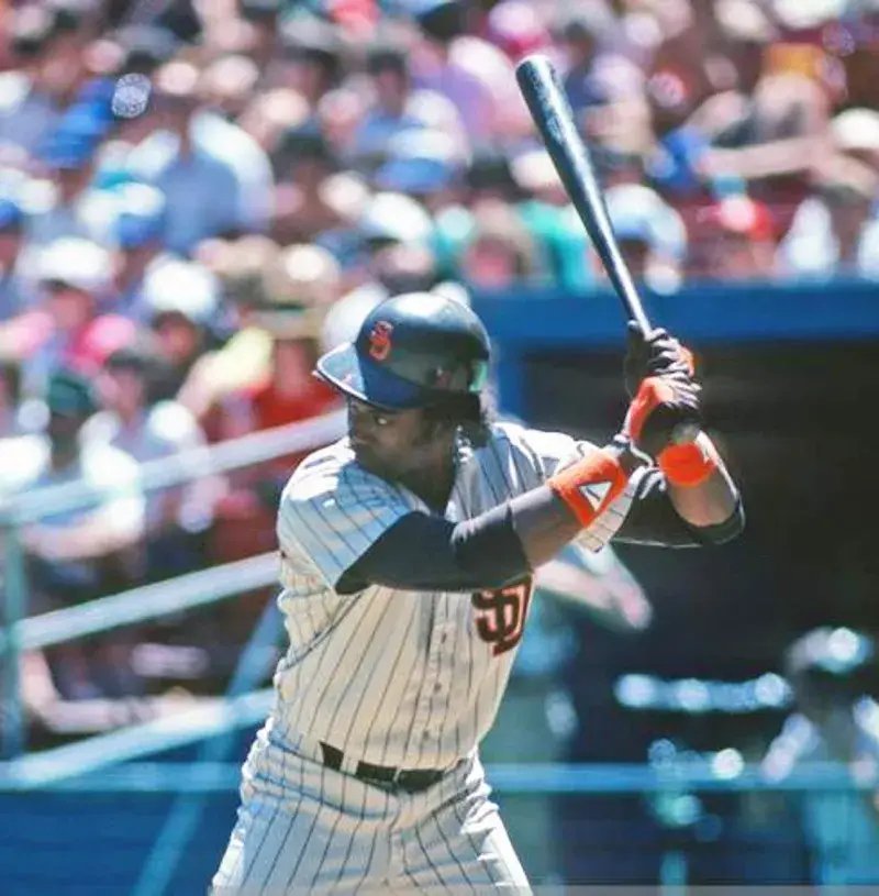 GARRY TEMPLETON San Diego Padres 1986 Away Majestic Throwback Baseball Jersey 