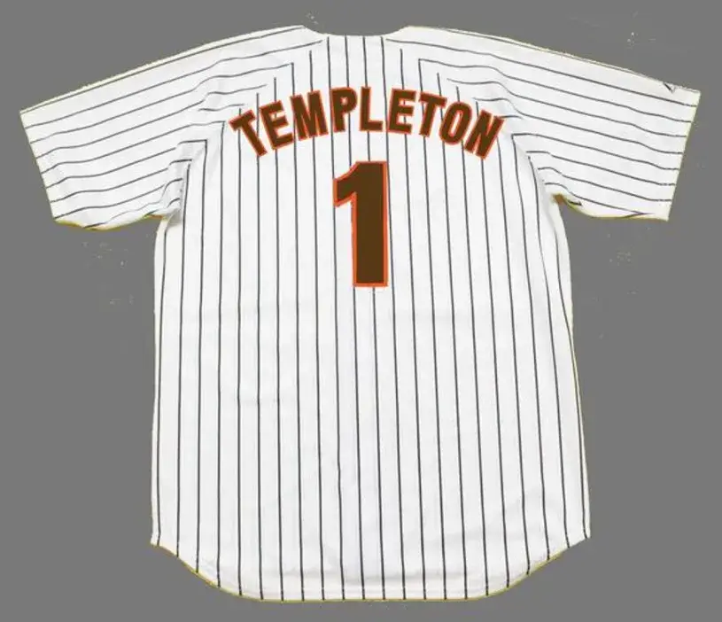 GARRY TEMPLETON San Diego Padres 1986 Home  Majestic Throwback Baseball Jersey 