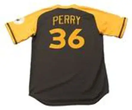 GAYLORD PERRY San Diego Padres 1978 Away Majestic Baseball Throwback Jersey 