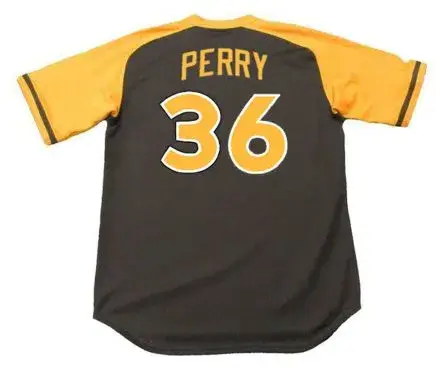 GAYLORD PERRY San Diego Padres 1979 Away Majestic Baseball Throwback Jersey