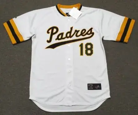GENE TENACE San Diego Padres 1970’s Majestic Cooperstown Home Baseball Jersey