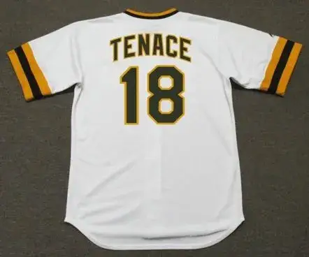 GENE TENACE San Diego Padres 1970’s Majestic Cooperstown Home Baseball Jersey 