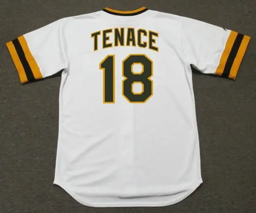 GENE TENACE San Diego Padres 1970’s Majestic Cooperstown Home Baseball Jersey 