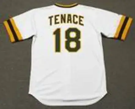 GENE TENACE San Diego Padres 1970’s Majestic Cooperstown Home Baseball Jersey 