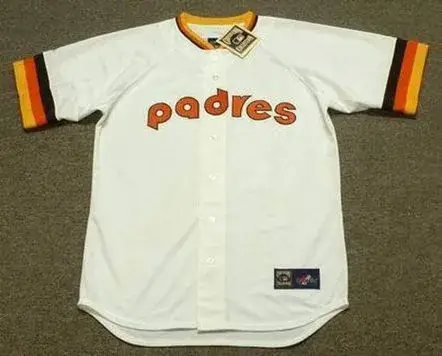 GRAIG NETTLES San Diego Padres 1984 Home Majestic Baseball Throwback Jersey