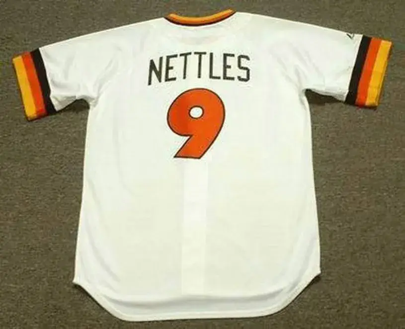 GRAIG NETTLES San Diego Padres 1984 Home Majestic Baseball Throwback Jersey 